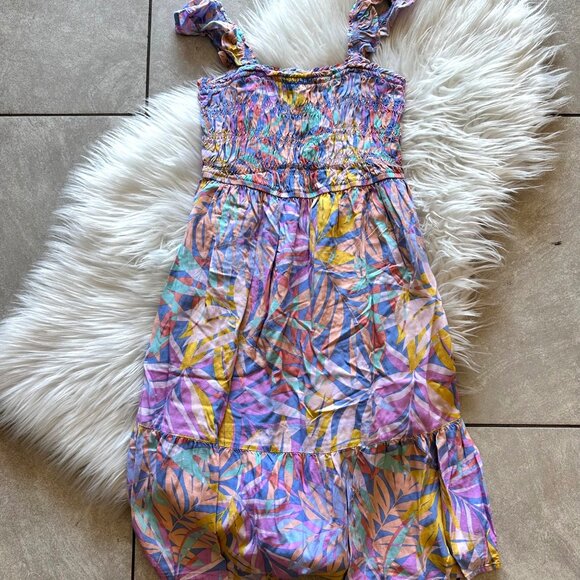 4 Piece Bundle - Girls Size 10 12 Youth 3 Ruffle Dresses and 1 Black Leggings - Picture 4 of 6